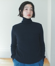 THREE FIFTY STANDARD日本製のコットン100%リブタートル