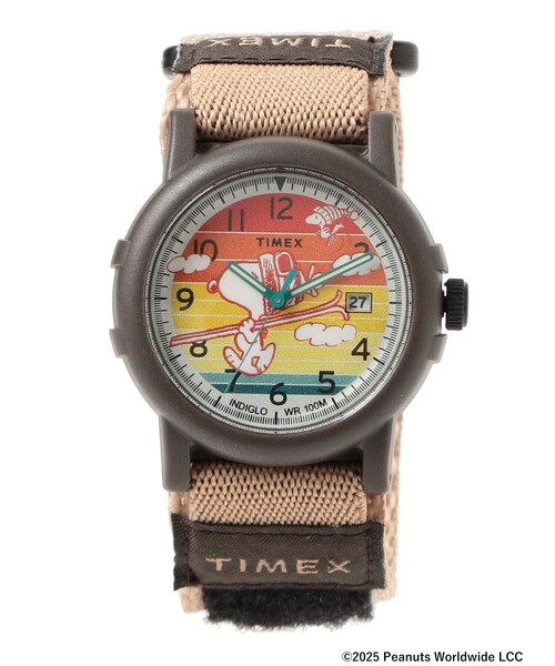 TIMEX / PEANUTS CAMPER SKI（アナログ腕時計）｜TIMEX（タイメックス