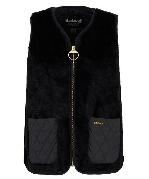 Barbour/バブア― karin faux fur gilet カリン ダイヤキルトファー