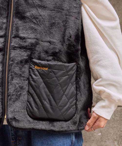 ※バンさん専用　Barbour ブラック ファーベスト Barbour バブアー ファーライナー スリムフィット ブラック SL Fur