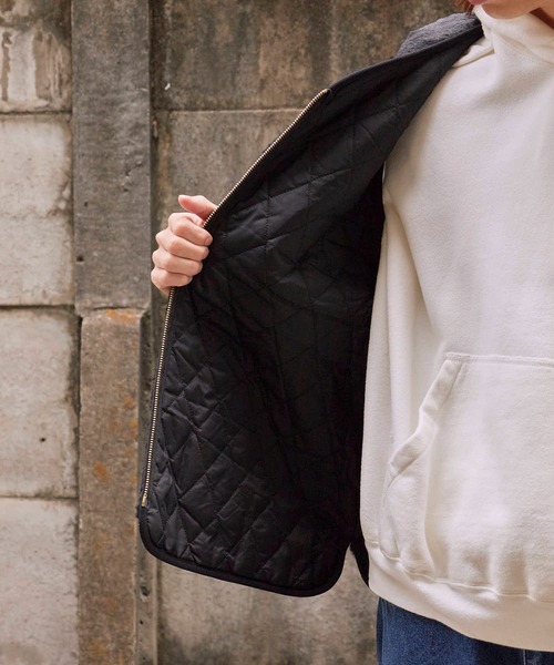 Barbour/バブア― karin faux fur gilet カリン ダイヤキルトファー