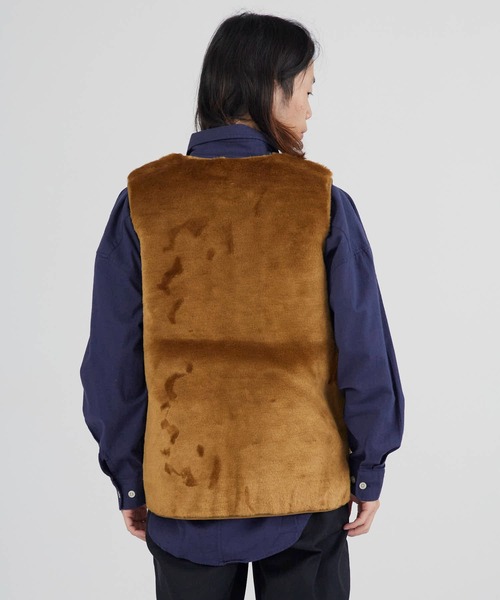 セール】Barbour/バブア― karin faux fur gilet カリン ダイヤキルト