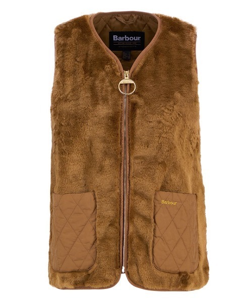 セール】Barbour/バブア― karin faux fur gilet カリン ダイヤキルト