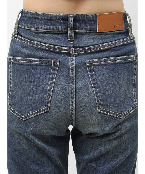 EVRIS（エヴリス）の「ウエスタンデザインフレアデニムパンツ（デニムパンツ・レディース・インディゴブルー/ライトブルー・SMALL/MEDIUM）」の9枚目の写真