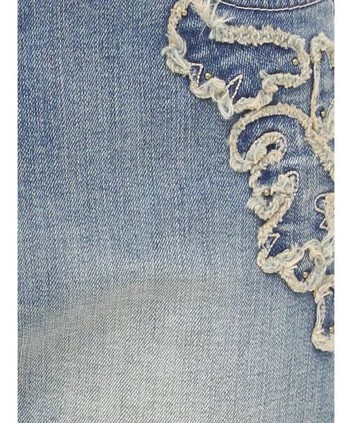 EVRIS（エヴリス）の「ウエスタンデザインフレアデニムパンツ（デニムパンツ・レディース・インディゴブルー/ライトブルー・SMALL/MEDIUM）」の15枚目の写真