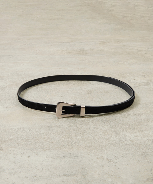 ITTI(イッチ)の「ITTI イッチ / Metal by The Letters SLIM WESTERN BELT - PM / STNB レターズコラボレーションレザーナローベルト 牛革 / ITTI-GOODS-096-STNB-PM(ベルト・メンズ・ブラック/ブラウン・FREE)」の8枚目の写真
