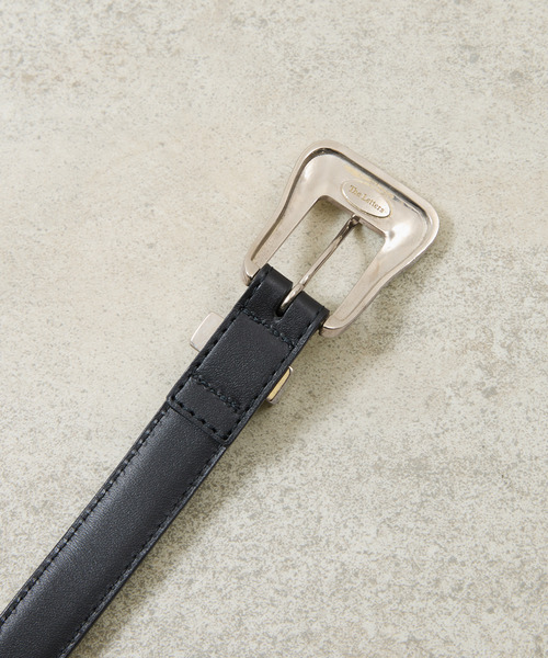 ITTI(イッチ)の「ITTI イッチ / Metal by The Letters SLIM WESTERN BELT - PM / STNB レターズコラボレーションレザーナローベルト 牛革 / ITTI-GOODS-096-STNB-PM(ベルト・メンズ・ブラック/ブラウン・FREE)」の10枚目の写真