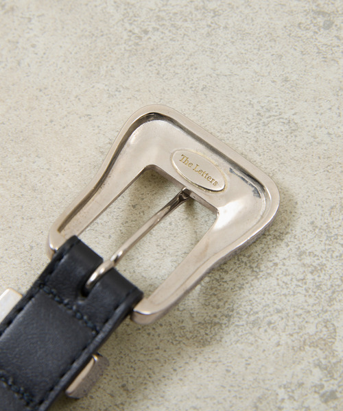 ITTI(イッチ)の「ITTI イッチ / Metal by The Letters SLIM WESTERN BELT - PM / STNB レターズコラボレーションレザーナローベルト 牛革 / ITTI-GOODS-096-STNB-PM(ベルト・メンズ・ブラック/ブラウン・FREE)」の11枚目の写真