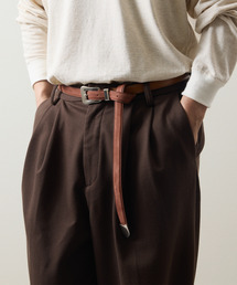The Letters（ザレターズ）の「ITTI イッチ / Metal by The Letters SLIM WESTERN BELT - PM / STNB レターズコラボレーションレザーナローベルト 牛革 / ITTI-GOODS-096-STNB-PM（ベルト）」