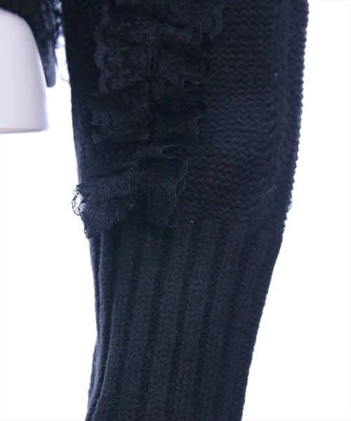 CLEAR BASIC（クリアベーシック）の「レースフリルニットトップス［大人 カジュアル ガーリー 着回し力抜群］≪AW新作≫（ニット/セーター・レディース・アイボリー/ブラック/ピンク・F）」の17枚目の写真