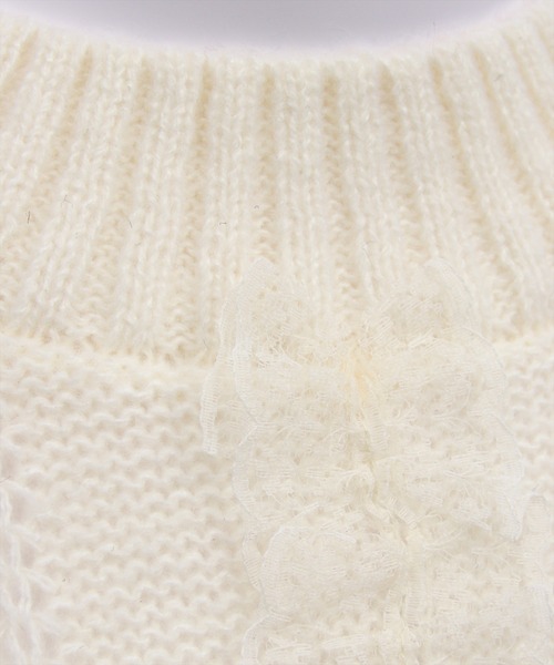 CLEAR BASIC（クリアベーシック）の「レースフリルニットトップス［大人 カジュアル ガーリー 着回し力抜群］≪AW新作≫（ニット/セーター・レディース・アイボリー/ブラック/ピンク・F）」の21枚目の写真