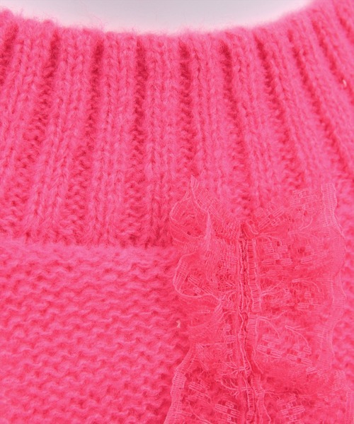 CLEAR BASIC（クリアベーシック）の「レースフリルニットトップス［大人 カジュアル ガーリー 着回し力抜群］≪AW新作≫（ニット/セーター・レディース・アイボリー/ブラック/ピンク・F）」の20枚目の写真