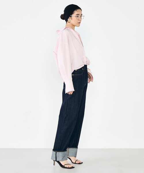 NOLLEY’S Sophi（ノーリーズソフィ）の「【一部WEB限定カラー】ウォッシャブルオックス2WAYシャツ（シャツ/ブラウス・レディース・ベビーピンク/ブルー/ネイビー・38）」の8枚目の写真