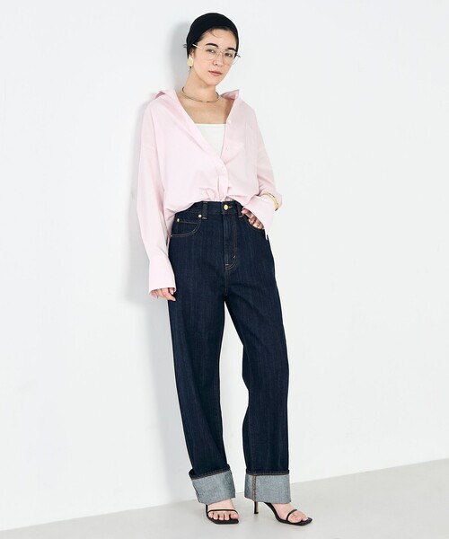 NOLLEY’S Sophi（ノーリーズソフィ）の「【一部WEB限定カラー】ウォッシャブルオックス2WAYシャツ（シャツ/ブラウス・レディース・ベビーピンク/ブルー/ネイビー・38）」の15枚目の写真