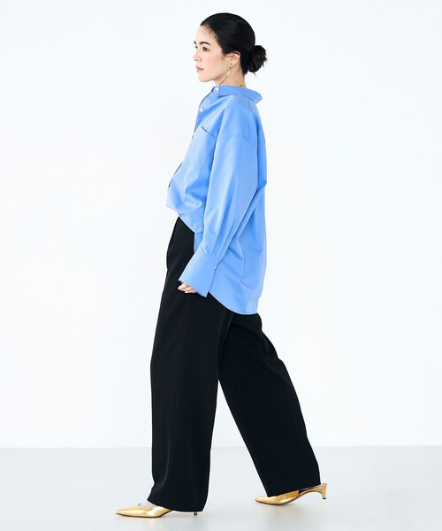 NOLLEY’S Sophi（ノーリーズソフィ）の「【一部WEB限定カラー】ウォッシャブルオックス2WAYシャツ（シャツ/ブラウス・レディース・ベビーピンク/ブルー/ネイビー・38）」の22枚目の写真