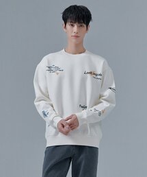 共用ドローイング裏起毛スウェットTシャツ-CFRU5125D0A