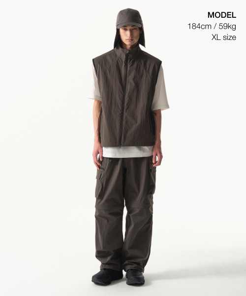 MUSINSA STANDARD（ムシンサスタンダード）の「[シティレジャー] メッシュポケットベスト [マッドグレー]（ベスト・メンズ・その他・MEDIUM/LARGE/X-LARGE/XX-LARGE）」の2枚目の写真