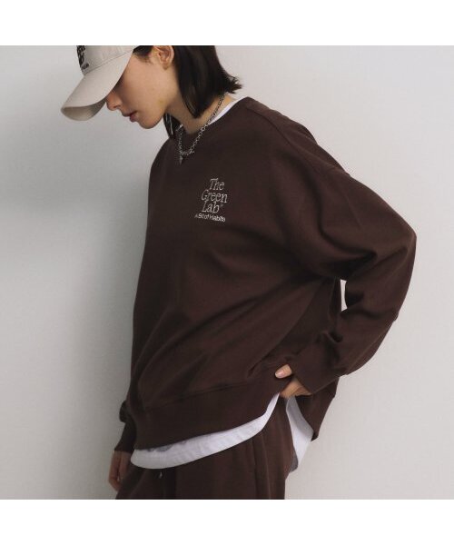 THE GREEN LAB（ザグリーンラボ）の「エッセンシャル刺繍スウェットシャツ[ブラウン]（スウェット・メンズ・その他・SMALL/LARGE）」の17枚目の写真