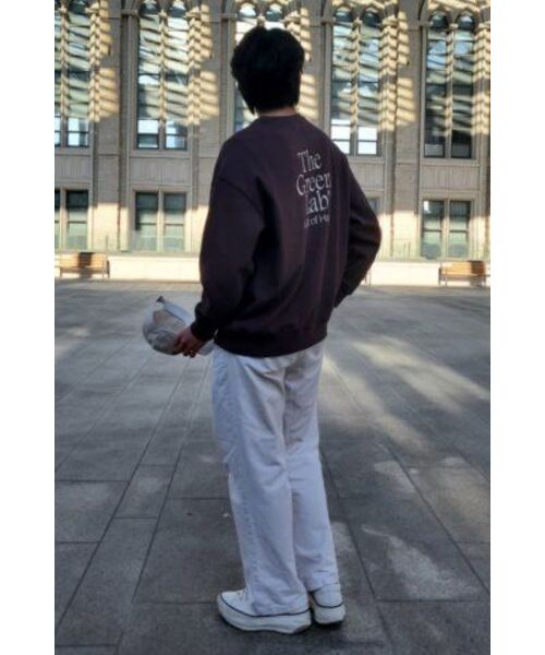 THE GREEN LAB（ザグリーンラボ）の「エッセンシャル刺繍スウェットシャツ[ブラウン]（スウェット・メンズ・その他・SMALL/LARGE）」の6枚目の写真