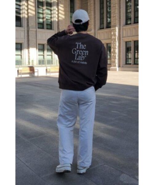 THE GREEN LAB（ザグリーンラボ）の「エッセンシャル刺繍スウェットシャツ[ブラウン]（スウェット・メンズ・その他・SMALL/LARGE）」の8枚目の写真