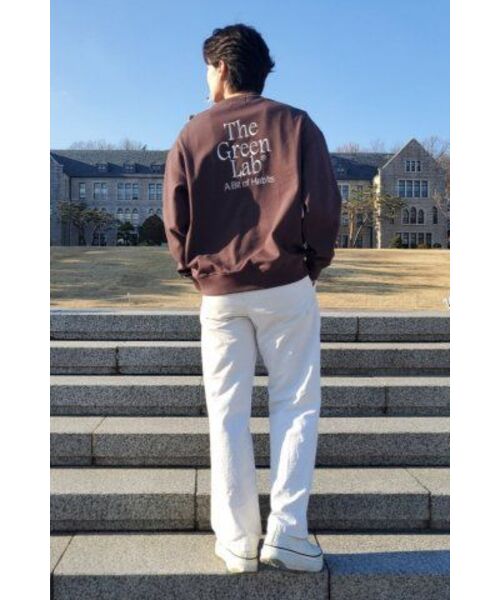 THE GREEN LAB（ザグリーンラボ）の「エッセンシャル刺繍スウェットシャツ[ブラウン]（スウェット・メンズ・その他・SMALL/LARGE）」の10枚目の写真