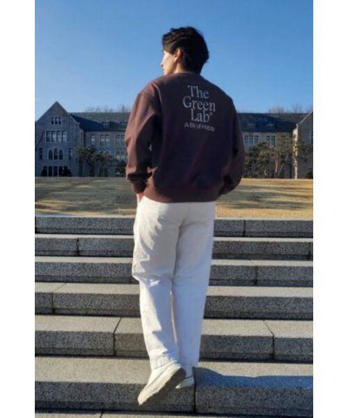 THE GREEN LAB（ザグリーンラボ）の「エッセンシャル刺繍スウェットシャツ[ブラウン]（スウェット・メンズ・その他・SMALL/LARGE）」の14枚目の写真