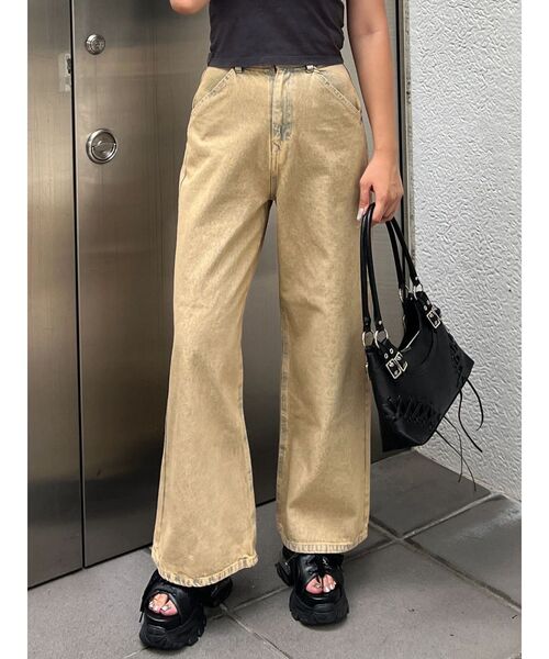 EMODA(エモダ)の「ワイドルーズジーンズ(デニムパンツ・レディース・ライトブルー/インディゴブルー/ベージュ・SMALL/MEDIUM)」の7枚目の写真