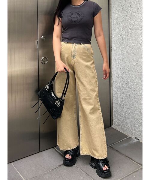 EMODA(エモダ)の「ワイドルーズジーンズ(デニムパンツ・レディース・ライトブルー/インディゴブルー/ベージュ・SMALL/MEDIUM)」の8枚目の写真