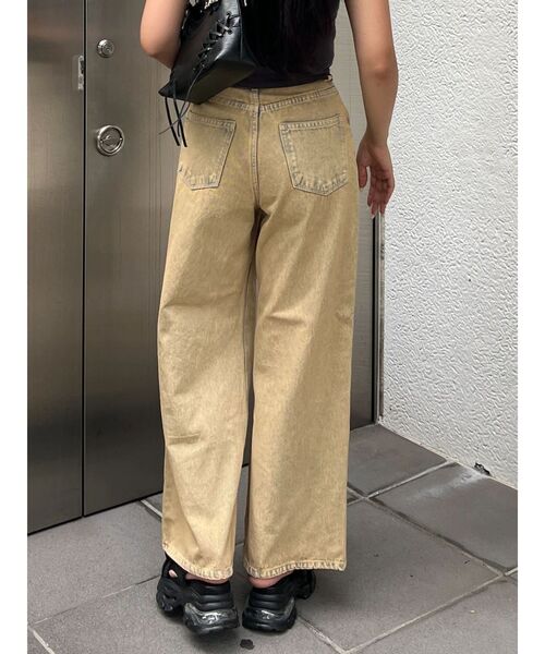EMODA(エモダ)の「ワイドルーズジーンズ(デニムパンツ・レディース・ライトブルー/インディゴブルー/ベージュ・SMALL/MEDIUM)」の10枚目の写真