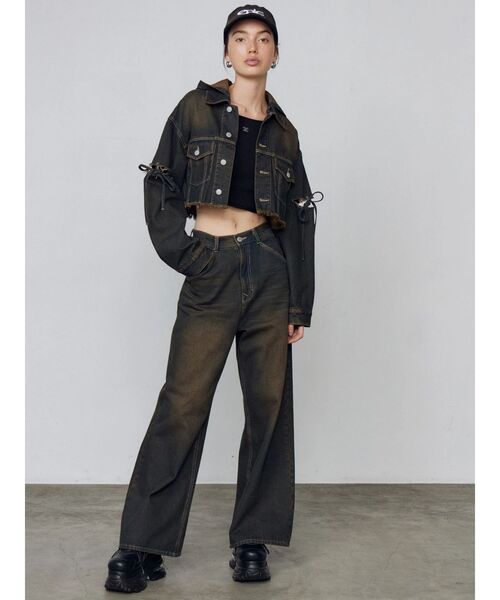 EMODA(エモダ)の「ワイドルーズジーンズ(デニムパンツ・レディース・ライトブルー/インディゴブルー/ベージュ・SMALL/MEDIUM)」の9枚目の写真