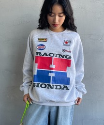 JEANS FACTORY （ジーンズファクトリー）の「[HONDA×JEANS FACTORY/ホンダ×ジーンズファクトリー] HONDA コラボレーション レーシングロゴプリントスウェット（スウェット・メンズ）」