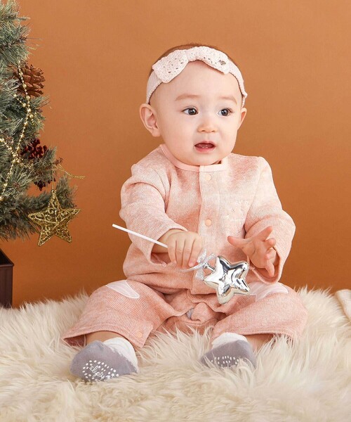 SLAP SLIP BABY(スラップスリップベビー)の「クラウンリボンニットカチュームベビー(その他ベビー用品・キッズ・イエロー/ピンク・FREE)」の4枚目の写真