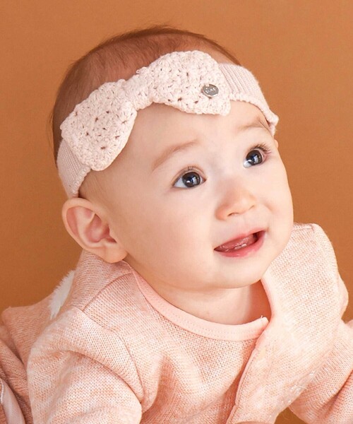 SLAP SLIP BABY(スラップスリップベビー)の「クラウンリボンニットカチュームベビー(その他ベビー用品・キッズ・イエロー/ピンク・FREE)」の2枚目の写真