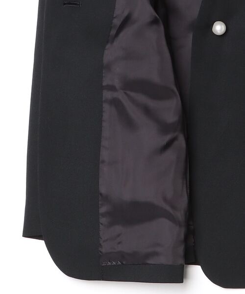 CINOH（チノ）の「BLACK FORMAL RAISED NOTCH JACKET（テーラードジャケット・レディース・ブラック・38/36）」の3枚目の写真