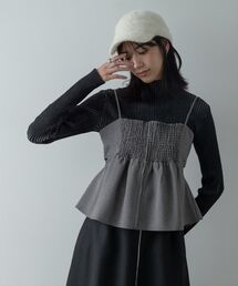 GALLEST（ギャレスト）の「ガンクラブチェックビスチェ（シャツ/ブラウス・レディース）」