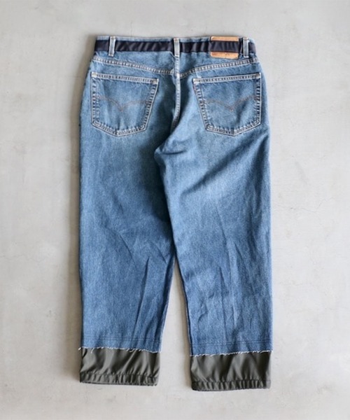 POLIQUANT（ポリクアント）の「【POLIQUANT/ポリクアント】THE DEFORMED ADJUSTABLE THRIFTING DENIM 550 FIGURE ARCHIVES（デニムパンツ・メンズ・インディゴブルー・1/2/3）」の2枚目の写真