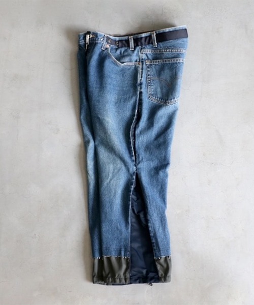 POLIQUANT（ポリクアント）の「【POLIQUANT/ポリクアント】THE DEFORMED ADJUSTABLE THRIFTING DENIM 550 FIGURE ARCHIVES（デニムパンツ・メンズ・インディゴブルー・1/2/3）」の5枚目の写真