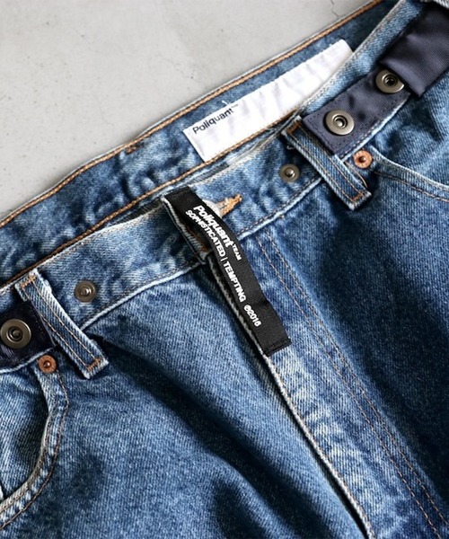 POLIQUANT（ポリクアント）の「【POLIQUANT/ポリクアント】THE DEFORMED ADJUSTABLE THRIFTING DENIM 550 FIGURE ARCHIVES（デニムパンツ・メンズ・インディゴブルー・1/2/3）」の12枚目の写真