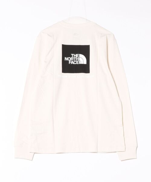 THE NORTH FACE(ザノースフェイス)の「【THE NORTH FACE/ザ・ノースフェイス】長袖 Tシャツ カットソー ボックスロゴTシャツ(Tシャツ/カットソー・メンズ・ホワイト/ブラック・MEDIUM/LARGE/X-LARGE/L/XL)」の3枚目の写真