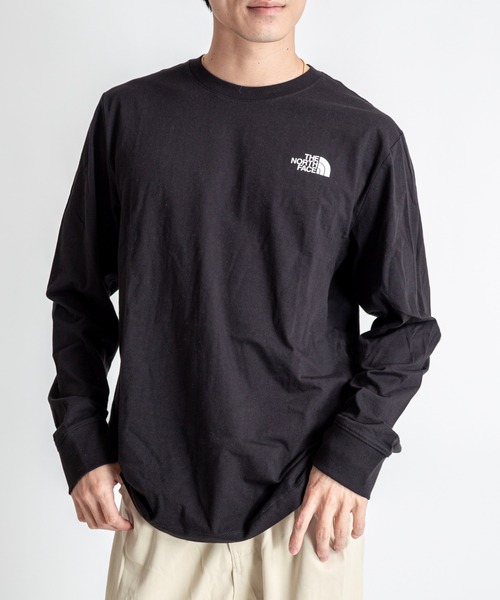 THE NORTH FACE(ザノースフェイス)の「【THE NORTH FACE/ザ・ノースフェイス】長袖 Tシャツ カットソー ボックスロゴTシャツ(Tシャツ/カットソー・メンズ・ホワイト/ブラック・MEDIUM/LARGE/X-LARGE/L/XL)」の2枚目の写真