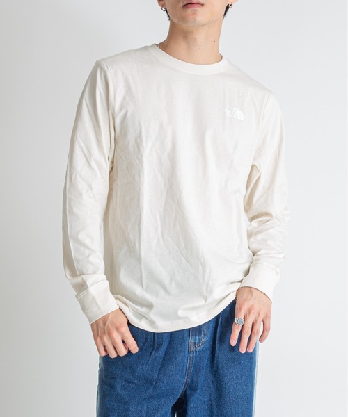THE NORTH FACE(ザノースフェイス)の「【THE NORTH FACE/ザ・ノースフェイス】長袖 Tシャツ カットソー ボックスロゴTシャツ(Tシャツ/カットソー・メンズ・ホワイト/ブラック・MEDIUM/LARGE/X-LARGE/L/XL)」の7枚目の写真