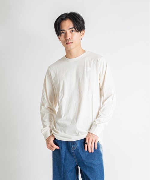 THE NORTH FACE(ザノースフェイス)の「【THE NORTH FACE/ザ・ノースフェイス】長袖 Tシャツ カットソー ボックスロゴTシャツ(Tシャツ/カットソー・メンズ・ホワイト/ブラック・MEDIUM/LARGE/X-LARGE/L/XL)」の5枚目の写真
