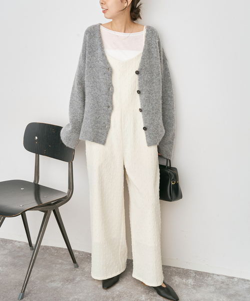 スピックアンドスパン　ドットジャガードサロペット36 タグ付き WEB限定》ドットジャガードサロペット（サロペット/オーバーオール