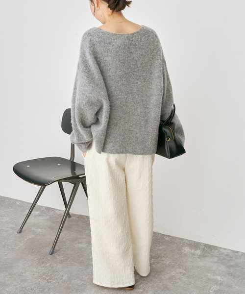 Spick & Span(スピックアンドスパン)の「《WEB限定》ドットジャガードサロペット(サロペット/オーバーオール・レディース・ホワイト/ブラック・36/38)」の4枚目の写真