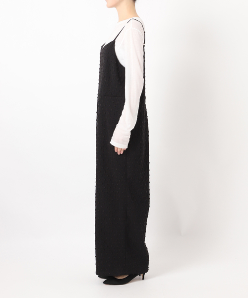 Spick & Span(スピックアンドスパン)の「《WEB限定》ドットジャガードサロペット(サロペット/オーバーオール・レディース・ホワイト/ブラック・36/38)」の8枚目の写真