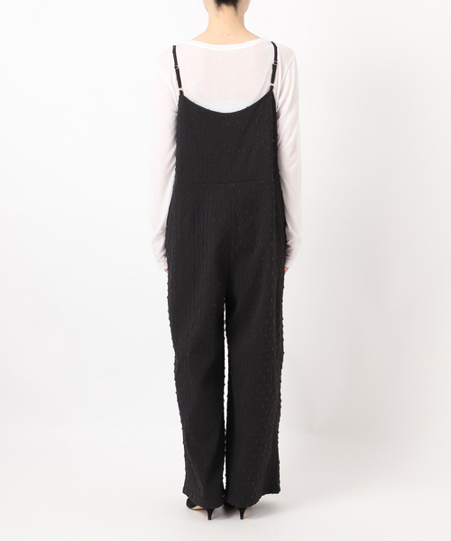 Spick & Span(スピックアンドスパン)の「《WEB限定》ドットジャガードサロペット(サロペット/オーバーオール・レディース・ホワイト/ブラック・36/38)」の9枚目の写真