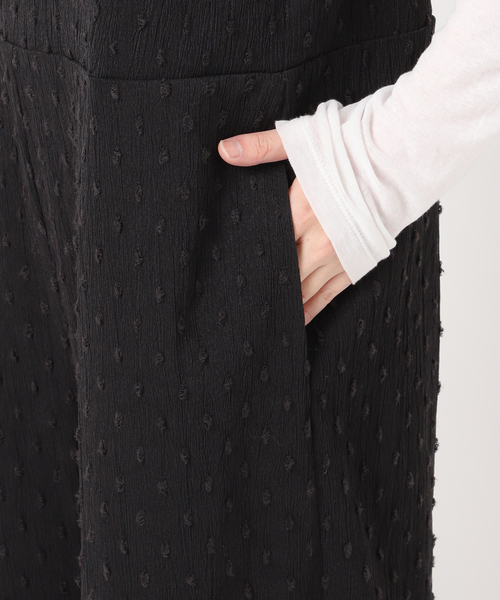 Spick & Span(スピックアンドスパン)の「《WEB限定》ドットジャガードサロペット(サロペット/オーバーオール・レディース・ホワイト/ブラック・36/38)」の15枚目の写真