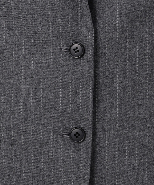 COMME CA(コムサ)の「〔 TALLサイズ 〕 【セットアップ対応】ウールストライプ シングルジャケット(スーツジャケット・レディース・グレー/ネイビー・13号/15号)」の20枚目の写真
