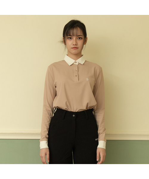 Redial Basic Logo Soft Cardo T‑shirt Beige