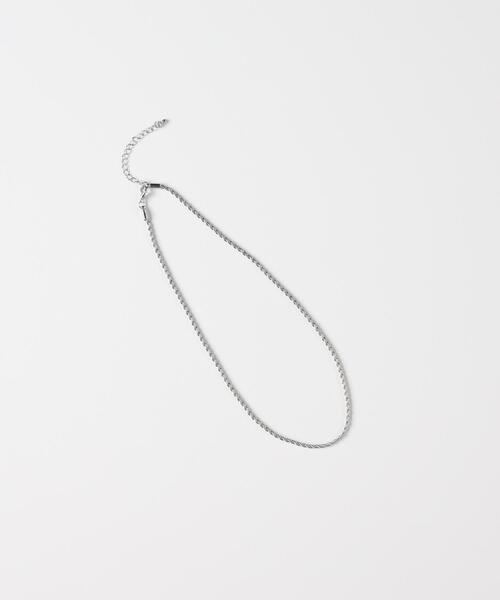 Right-on（ライトオン）の「Right-on Basic(ライトオンベーシック)【レディース】シンプルチェーンネックレス（ネックレス・レディース・シルバー・ONE SIZE）」の7枚目の写真